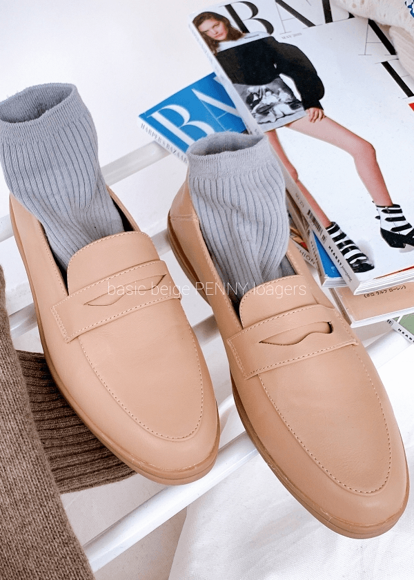 basic beige PENNY loafers
